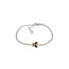 Image 1 : Genuine 0.60 ctw Garnet & Citrine Bracelet 14KT White Gold - REF-41W6Y