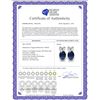 Image 2 : Genuine 2 ctw Sapphire Earrings 14KT Rose Gold - REF-21X9M