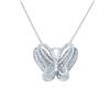 Image 1 : Natural 1.11 CTW Diamond Necklace 14K White Gold - REF-107K3R