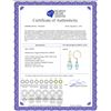 Image 2 : Genuine 10.20 ctw Blue Topaz Earrings 14KT Yellow Gold - REF-23K5V