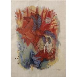 After Reuven Rubin, Romanian, Israeli  and Judaica painting