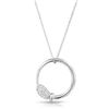 Image 1 : Natural 0.27 CTW Diamond Necklace 14K White Gold - REF-47T7X