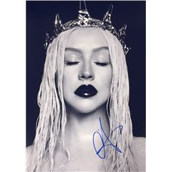 Christina Aguilera Signed Photo