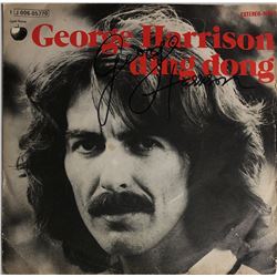 George Harrison Autograph Signed Ding Dong Mini Vinyl