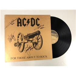 Autograph Signed ACDC About to Rock Vinyl