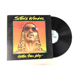 Autograph Signed Stevie Wonder Hotter Than July Vinyl