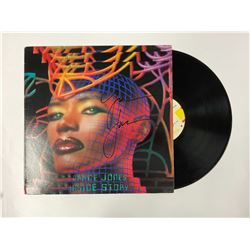 Autograph Signed Grace Jones Inside Story Vinyl