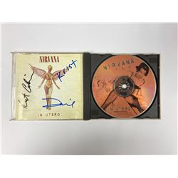 Autograph Signed Nirvana In Utero Single