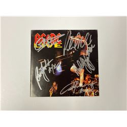 Autograph Signed ACDC Live CD Booklet