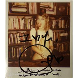 Autograph Signed Taylor Swift 1989 Photo Card