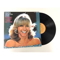 Autograph Signed Olivia Newton-John Vinyl