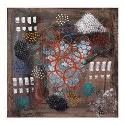 George Marlowe, "Ringlets" Hand Signed Original Acrylic Painting on Canvas with