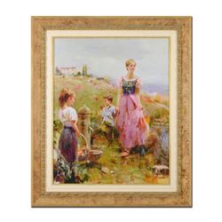 Pino (1939-2010), "The Fountain of Life" Framed Limited Edition Artist-Embellish