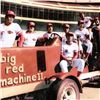 Image 2 : "Big Red Machine Tractor" Framed Lithograph Signed by the Big Red Machine's Star