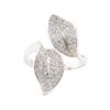 Image 2 : 0.42 ctw Diamond Ring - 18KT White Gold