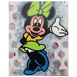 Jozza, "D. Collection 1627" Hand Signed Original Mixed Media on Canvas with COA.