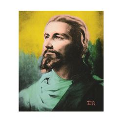 Ringo Daniel Funes , "Jesus" One-of-a-Kind Mixed Media on Canvas, Hand Signed wi