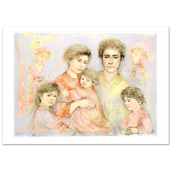"Michael's Family" Limited Edition Lithograph (36" x 26") by Edna Hibel (1917-20