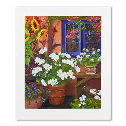 John Powell, "Geraniums" Limited Edition Serigraph, Numbered 349/350 and Hand Si