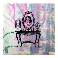 Gail Rodgers, "Mirror Mirror" Hand Signed Original Hand Pulled Silkscreen Mixed