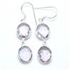 Image 1 : Silver Pink Amethyst(5.4ct) Earrings (~weight 4.7g), Suggested Retail Value $150