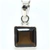 Image 4 : Silver Smokey Quartz(7.2ct) Pendant (~weight 4.9g), Suggested Retail Value $160