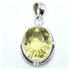 Image 1 : Silver Lemon(11.7ct) Pendant (~weight 6.1g), Suggested Retail Value $200