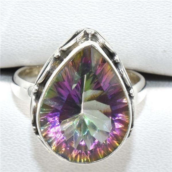 Silver Mystic(9.3ct) Ring (~weight 5.5g), Suggested Retail Value $160