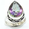 Image 2 : Silver Mystic(9.3ct) Ring (~weight 5.5g), Suggested Retail Value $160