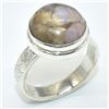 Image 2 : Silver Pink Muhave Turquoise(4.5ct) Ring (~weight 5.1g), Suggested Retail Value $200