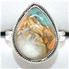 Image 1 : Silver Oster Muhave Turquoise(7.2ct) Ring (~weight 4.55g), Suggested Retail Value $150