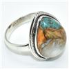 Image 3 : Silver Oster Muhave Turquoise(7.2ct) Ring (~weight 4.55g), Suggested Retail Value $150