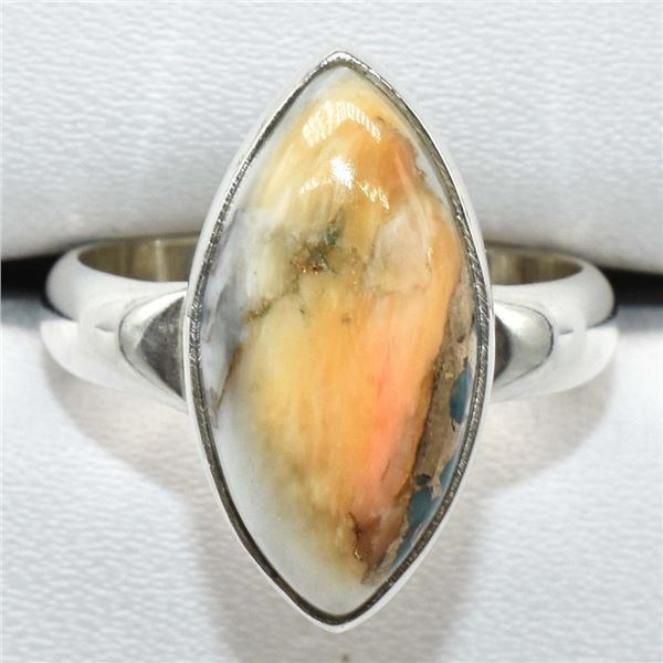 Silver Oster Muhave Turquoise(7.4ct) Ring (~weight 4.55g), Suggested Retail Value $150