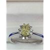 Image 2 : Rare Canary Diamond Solitaire .86ct engagement wedding ring with apprasial certificateÂ $11,200.00