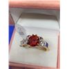 Image 2 : Ladies Round Cut Garnet Style Gemstone Ring