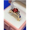 Image 3 : Ladies Round Cut Garnet Style Gemstone Ring