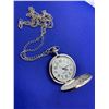 Image 1 : Silver EngraveableÂ New Quartz Pocket Watch  Chair Set