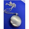 Image 2 : Silver EngraveableÂ New Quartz Pocket Watch  Chair Set