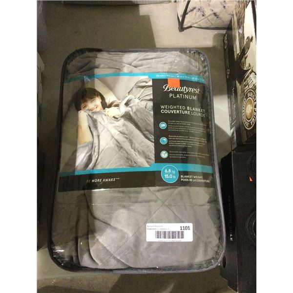Beautyrest Platinum 6.8kg Weighted Blanket (48in x 72in)Â 