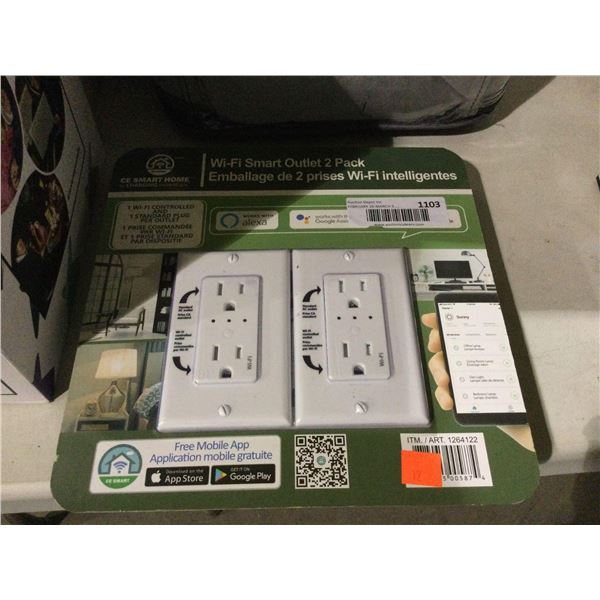 CE Smart Home Wi-Fi Smart Outlet 2-PackÂ 