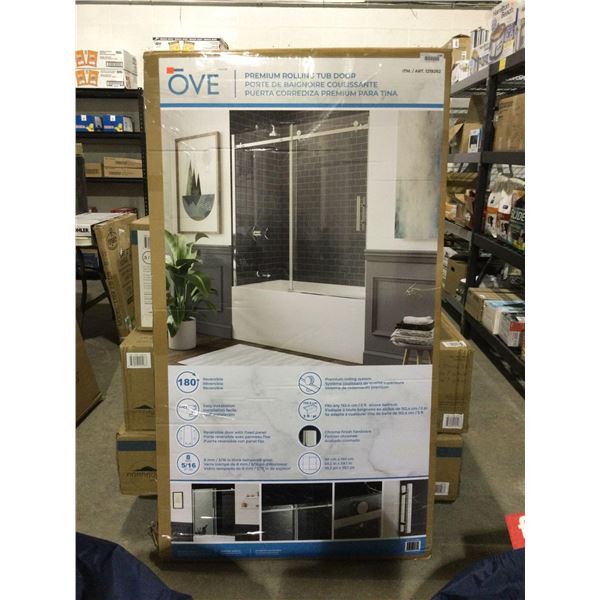 Ove Premium Rolling Tub Door (59.2 x 59.1in)