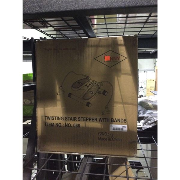 Sunny Health and Fitness Twisting Stair Stepper with BandsÂ 