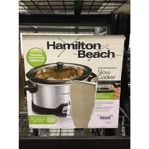 Hamilton Beach 4QT Slow CookerÂ 