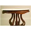 Image 5 : A VICTORIAN MARBLE TOP WALNUT OVAL SIDE TABLE