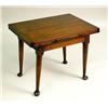 Image 1 : A QUEEN ANNE STYLE MAHOGANIZED DIMINUTIVE DRAW-LEAF TABLE