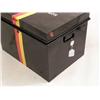 Image 4 : A BLACK-YELLOW-AND-RED-PAINTED METAL DOCUMENT TRUNK INSCRIBED "DUKE OF WINDSOR"