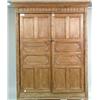 Image 1 : A CARVED AND PANELED PINE WARDROBE