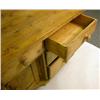 Image 3 : A PROVINCIAL TURNED OAK AND PINE KNEEHOLE DESK