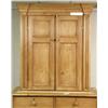 Image 2 : A PROVINCIAL PINE TWO-PIECE STEP-BACK CUPBOARD