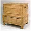 Image 1 : A PANELED PINE MULE CHEST ON FRAME